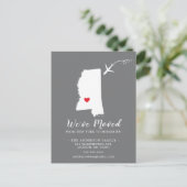 引っ越しアナウンス州MISSISPIPIポストカード ポストカード (スタンド正面)