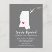 引っ越しアナウンス州MISSISPIPIポストカード ポストカード (正面)