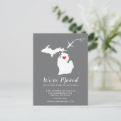 引っ越しアナウンス州MONTANAポストカード ポストカード (スタンド正面)