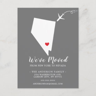 引っ越しアナウンス州NEVADAポストカード ポストカード