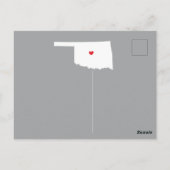 引っ越しアナウンス州OKLAHOMAポストカード ポストカード (裏面)