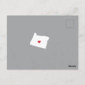 引っ越しアナウンス州OREGONはがき ポストカード (裏面)