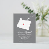 引っ越しアナウンス州OREGONはがき ポストカード (スタンド正面)