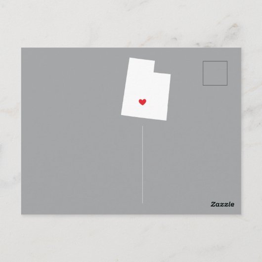 引っ越しアナウンス州UTAHポストカード ポストカード (裏面)