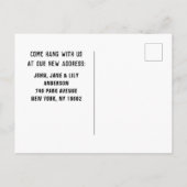 引っ越しアナウンス 案内ポストカード (裏面)