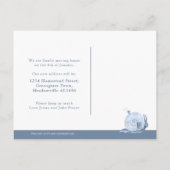 引っ越しホーム事前通知カタツムリの家が青に移動 案内ポストカード (裏面)