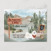 引っ越しマルチーズドッグウッドランドパイン新住所 案内ポストカード (正面)