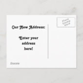 引っ越し中 案内ポストカード (裏面)