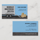 引っ越し会社の名刺 名刺 (正面/裏面)