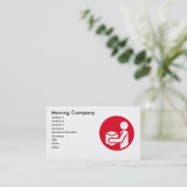 引っ越し会社の名刺 名刺 (スタンド正面)