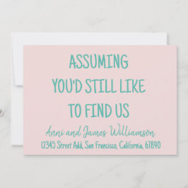 引っ越し先を見つけたいと思うおもしろいと 案内状