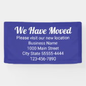 引っ越し場所は青 横断幕 (横)