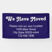 引っ越し場所は青 横断幕 (横)