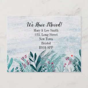 引っ越し家の引越し住所 案内ポストカード