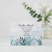 引っ越し家の引越し住所 案内ポストカード (スタンド正面)