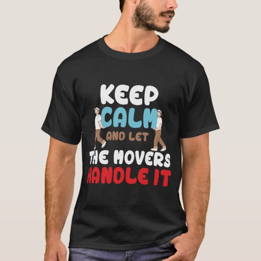 引っ越し屋Tシャツ - 引っ越しのことはプロにお任せ Tシャツ (正面)