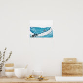 引っ越し時のブルークジラ ポスター (キッチン)