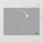 引っ越し案内州ハワイはがき ポストカード (裏面)