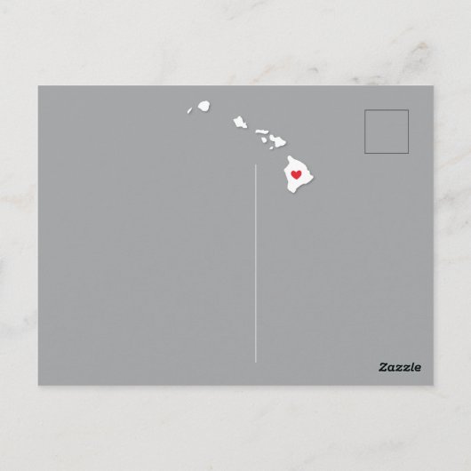 引っ越し案内州ハワイはがき ポストカード (裏面)