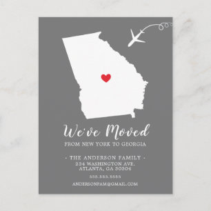 引っ越し案内州GEORGIAはがき ポストカード