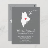引っ越し案内州MAINEポストカード ポストカード (正面/裏面)