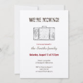 引っ越し案内/送別パーティの招待状 招待状 (正面)