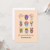 引っ越し祝いパーティーおめでとうニューホームボスタイリッシュホ カード (正面/裏面インサイチュ)