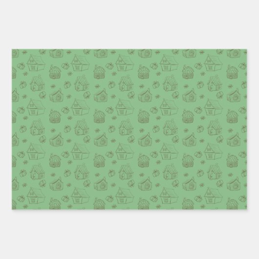 引っ越し祝いパーティーお洒落館 ラッピングペーパーシート (正面)