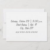 引っ越し祝いパーティーのパーティの招待状-新しいアパート 招待状 (裏面)