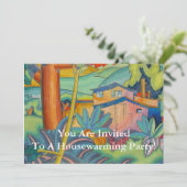 引っ越し祝いパーティーのパーティの招待状- Arman Manookian 招待状 (スタンド正面)