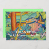 引っ越し祝いパーティーのパーティの招待状- Arman Manookian 招待状 (正面/裏面)