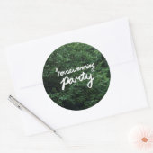 引っ越し祝いパーティーのパーティーのロゴのステッカー ラウンドシール (封筒)