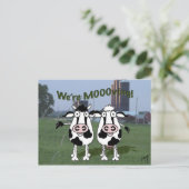 引っ越し祝いパーティーのパーティーの招待 インビテーションポストカード (スタンド正面)