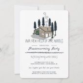 引っ越し祝いパーティーのパーティー私達の新しい地域 招待状 (正面)