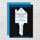 引っ越し祝いパーティーのパーティー 招待状 (正面/裏面)