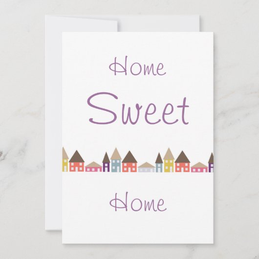 引っ越し祝いパーティーのパーティー 招待状 (正面)