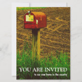 引っ越し祝いパーティーのパーティー-新しい国の家 招待状 (正面)