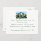 引っ越し祝いパーティーの招待カード インビテーションポストカード (正面/裏面)