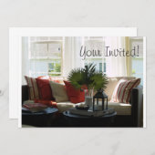 引っ越し祝いパーティーの招待状 招待状 (正面/裏面)