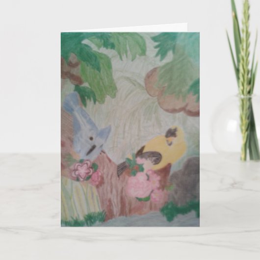 引っ越し祝いパーティーの挨拶 サンキューカード (正面)