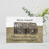 引っ越し祝いパーティーの新しいホーム/アドレスパーティの招待状 招待状 (スタンド正面)