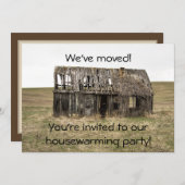 引っ越し祝いパーティーの新しいホーム/アドレスパーティの招待状 招待状 (正面/裏面)