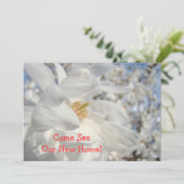 引っ越し祝いパーティーオープンハウス招待状カード 招待状 (スタンド正面)