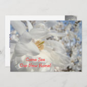 引っ越し祝いパーティーオープンハウス招待状カード 招待状 (正面/裏面)