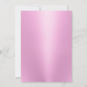 引っ越し祝いパーティーカクテルパーティーモダンピンク 招待状 (裏面)