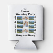 引っ越し祝いパーティーカスタムパーティー11フォトコラージュ 缶クーラー (裏面)