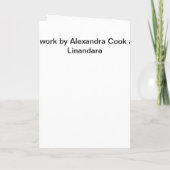 引っ越し祝いパーティーカロシアのード（水仙） 招待状 (裏面)