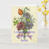 引っ越し祝いパーティーカード カード (黄色い花)