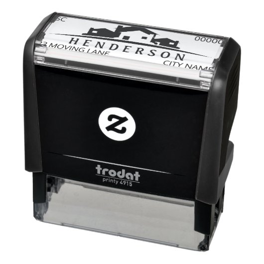 引っ越し祝いパーティーギフトゴム印パーソナライズされた- セルフインキングスタンプ (商品)