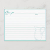 引っ越し祝いパーティーギフトレシピブックカード、家族レシピ ポストカード (正面)